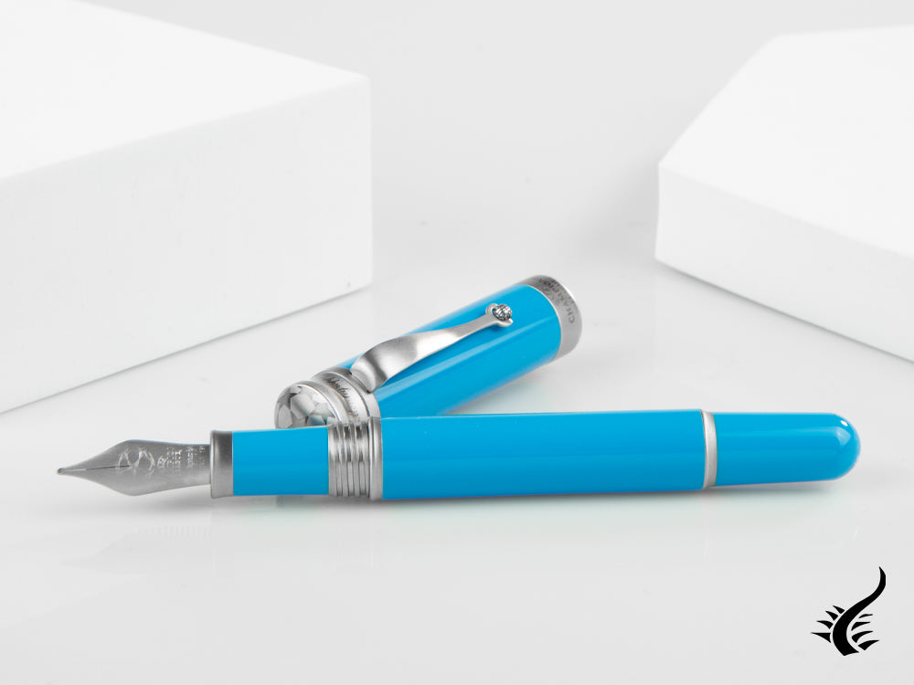 Montegrappa UEFA Champions League Fountain Pen, Blue Resin, ISUBN-AA