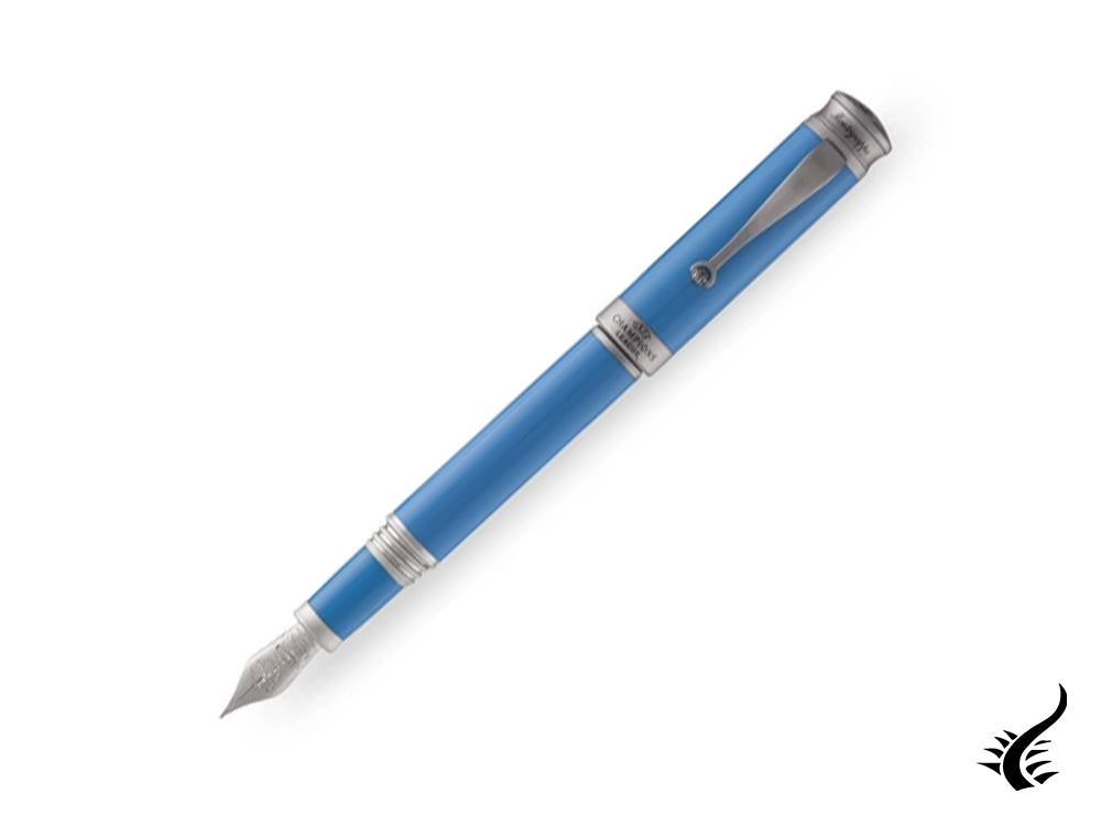 Stylo plume Montegrappa UEFA Champions League, résine bleue, ISUBN-AA