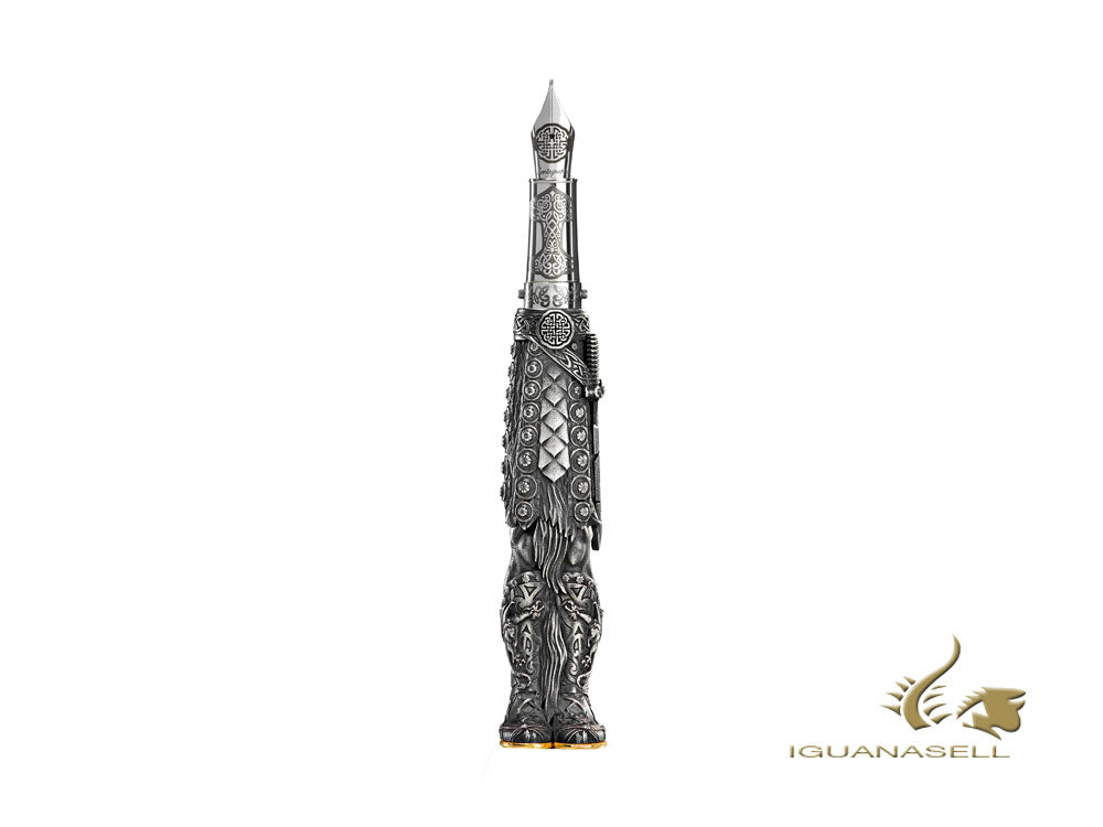 Stylo plume Montegrappa Viking édition limitée, argent .925, ISVIN-SE