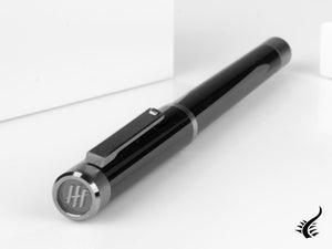 Montegrappa Zero Fountain Pen, Black Resin, Ultra Black, ISZEI-IC