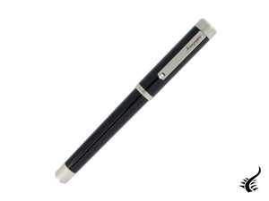 Montegrappa Zero Fountain Pen, Black Resin, Palladium, ISZET-BP