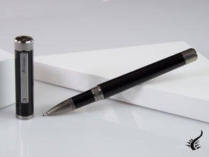 Stylo roller Montegrappa Zero, résine noire, ultra noir, ISZEIRIC