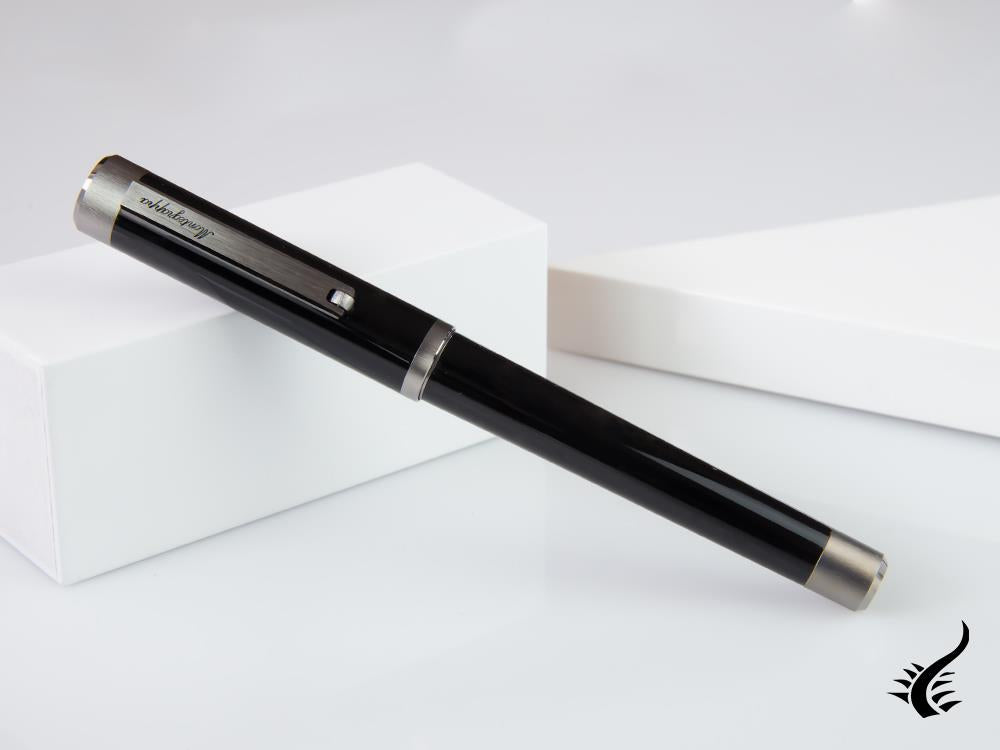 Montegrappa Zero Rollerball pen, Black Resin, Ultra Black, ISZEIRIC