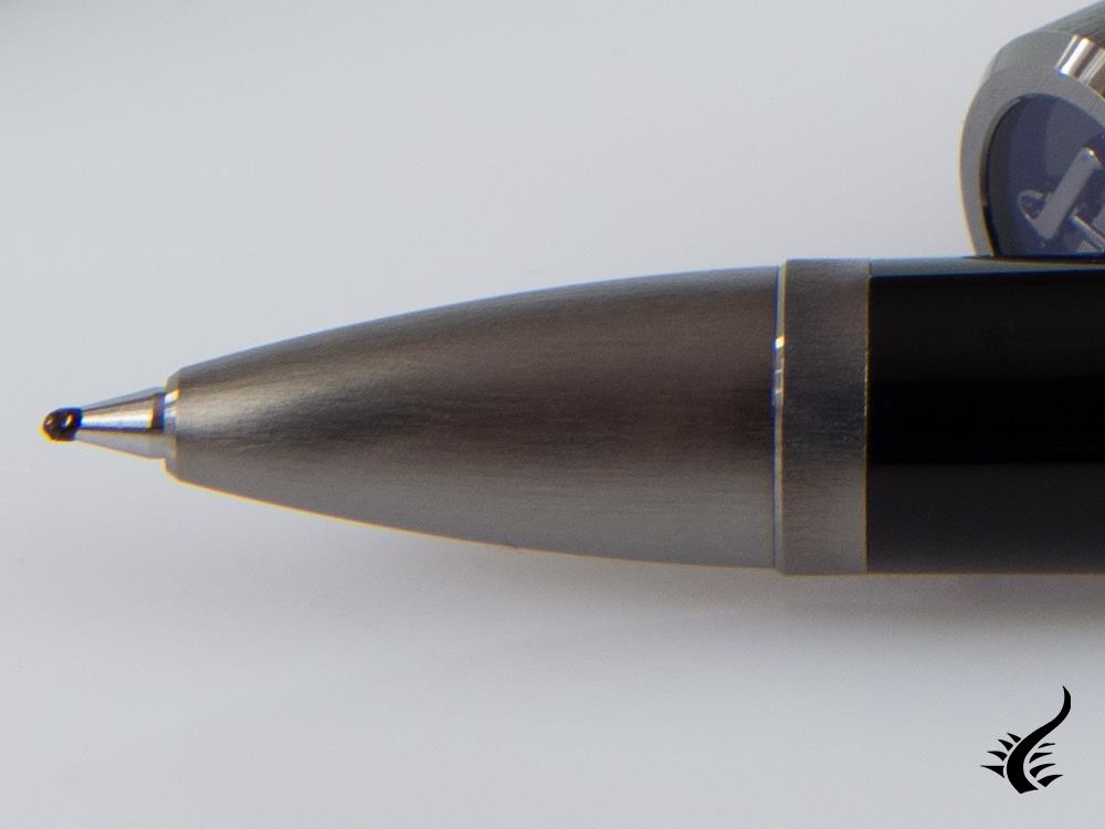 Montegrappa Zero Rollerball pen, Black Resin, Ultra Black, ISZEIRIC