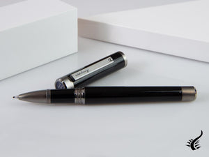 Stylo roller Montegrappa Zero, résine noire, ultra noir, ISZEIRIC