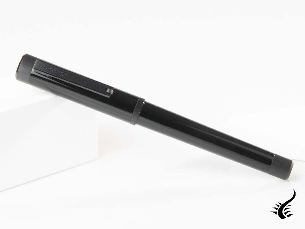 Montegrappa Zero Rollerball pen, Black Resin, Ultra Black Ruthenium. ISZETRBC