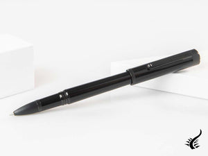 Montegrappa Zero Rollerball pen, Black Resin, Ultra Black Ruthenium. ISZETRBC