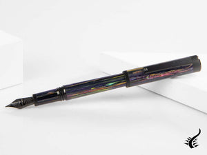 Montegrappa Zero Zodiac Aquarius Fountain Pen, Steel, ISZEZ-IC-V1