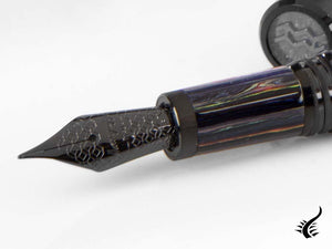 Montegrappa Zero Zodiac Aquarius Fountain Pen, Steel, ISZEZ-IC-V1