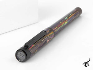 Stylo plume Montegrappa Zero Zodiac Aquarius, acier, ISZEZ-IC-V1