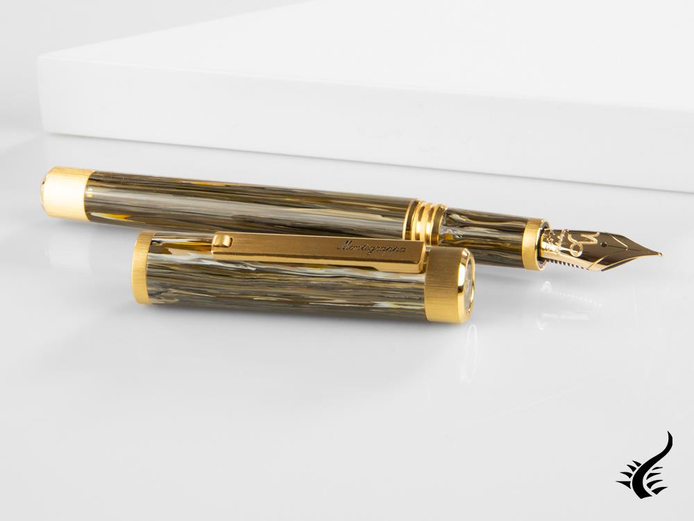 Stylo plume Montegrappa Zero Zodiac Capricorne, 14 carats, LE ISZEZ-4Y-M3