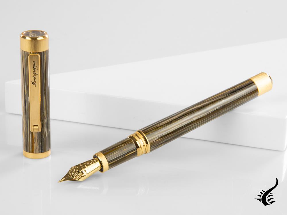 Montegrappa Zero Zodiac Capricorn Fountain Pen, Steel, ISZEZ-IY-M3