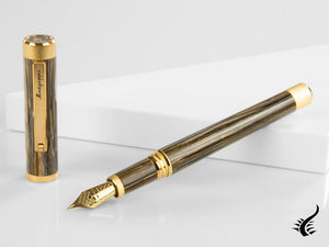 Montegrappa Zero Zodiac Capricorn Fountain Pen, Steel, ISZEZ-IY-M3