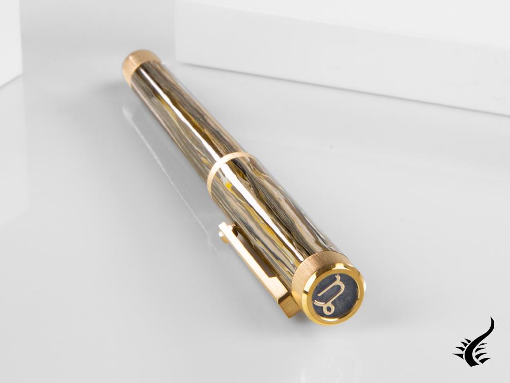 Stylo plume Montegrappa Zero Zodiac Capricorn, acier, ISZEZ-IY-M3