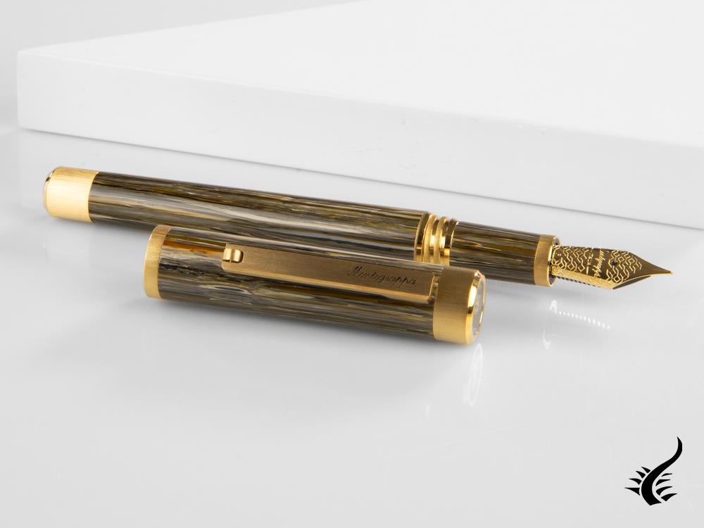 Stylo plume Montegrappa Zero Zodiac Capricorn, acier, ISZEZ-IY-M3