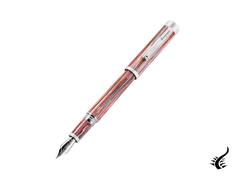 Montegrappa Zero Zodiac Pisces Fountain Pen, Pink, 14k Gold, ISZEZ-4P-S2