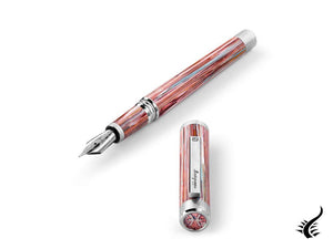 Stylo plume Montegrappa Zero Zodiac Poissons, rose, or 14 carats, ISZEZ-4P-S2