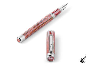 Stylo plume Montegrappa Zero Zodiac Poissons, rose, or 14 carats, ISZEZ-4P-S2