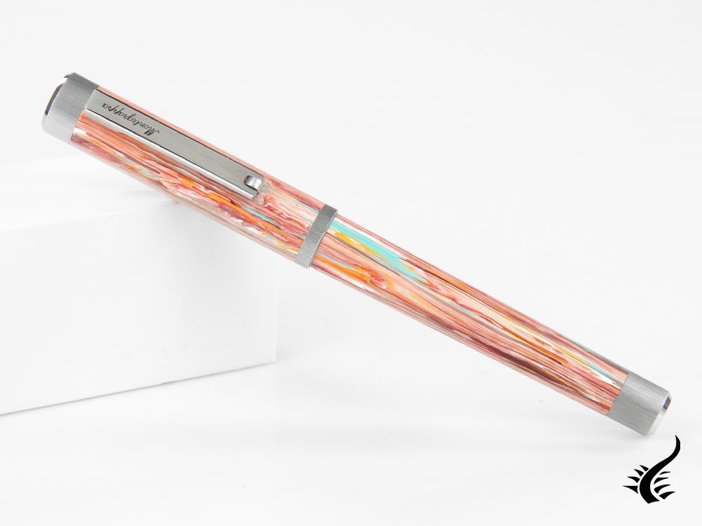 Stylo plume Montegrappa Zero Zodiac Poissons, acier, ISZEZ-IP-S2