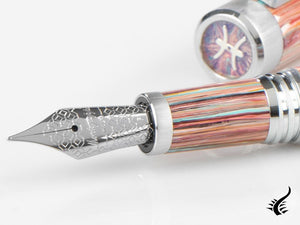 Montegrappa Zero Zodiac Pisces Fountain Pen, Steel, ISZEZ-IP-S2