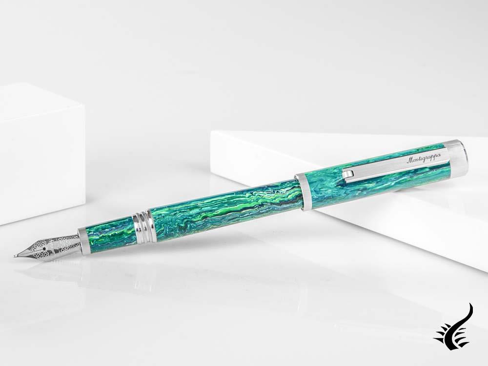 Montegrappa Zero Zodiac Sagittarius Fountain Pen, Steel, ISZEZ-IP-G10