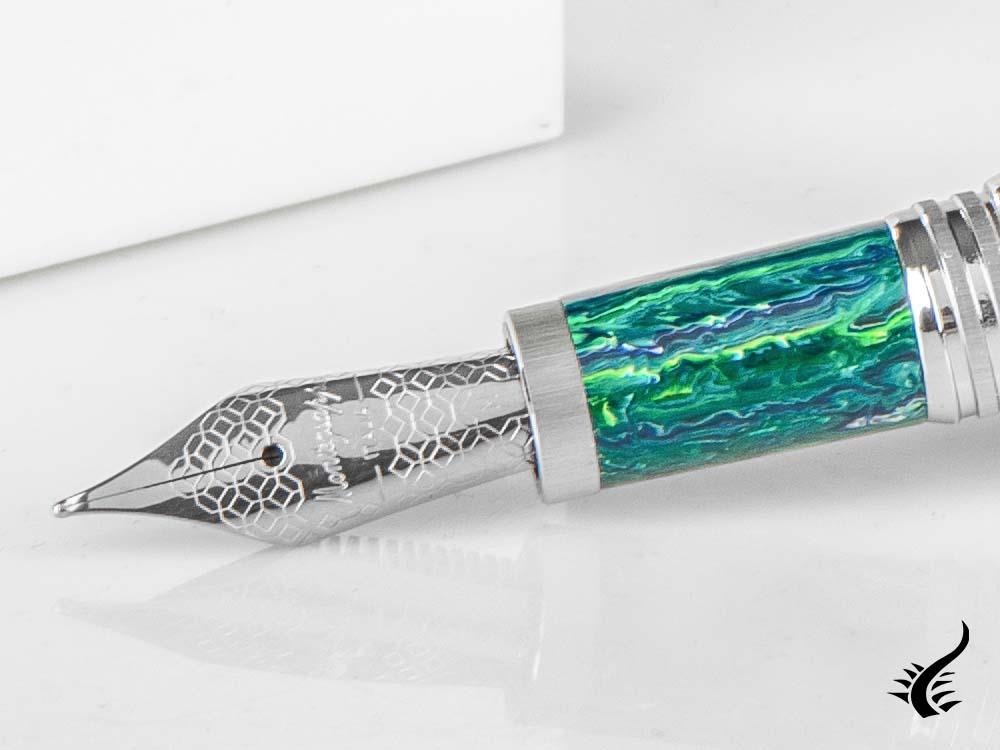 Montegrappa Zero Zodiac Sagittarius Fountain Pen, Steel, ISZEZ-IP-G10