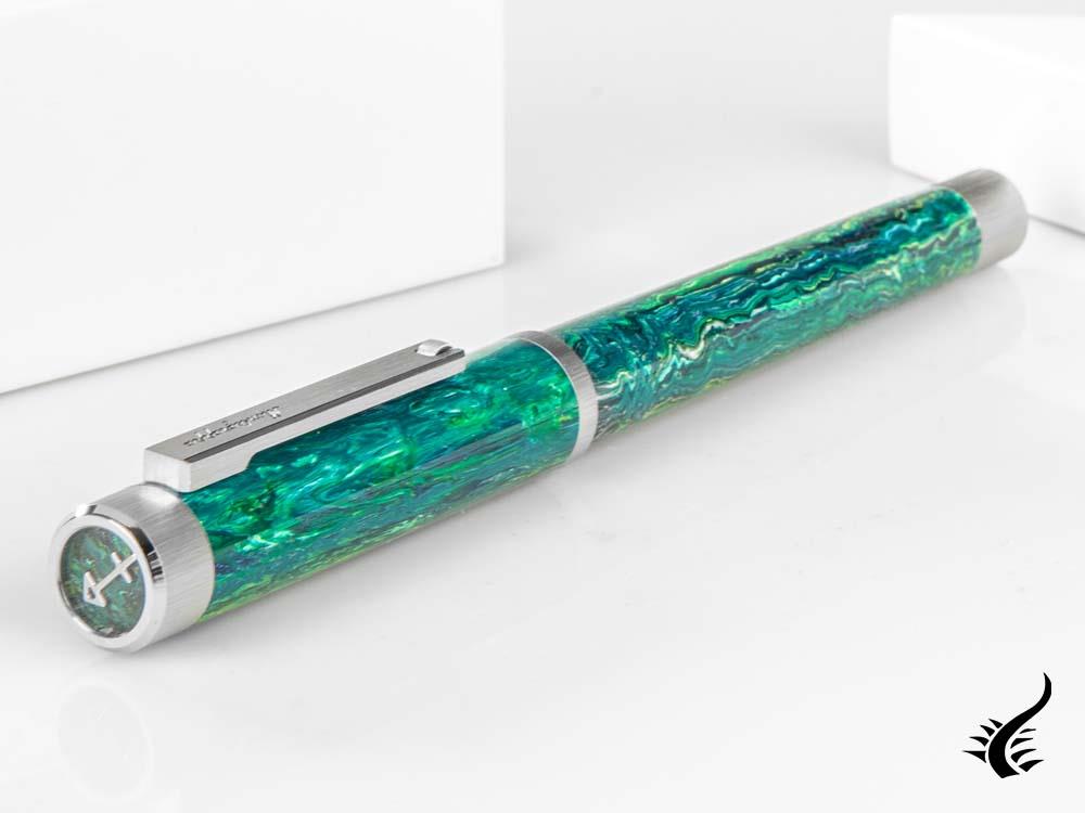 Montegrappa Zero Zodiac Sagittarius Fountain Pen, Steel, ISZEZ-IP-G10