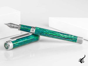 Stylo plume Montegrappa Zero Zodiac Sagittaire, acier, ISZEZ-IP-G10