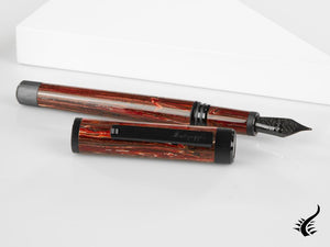 Stylo plume Montegrappa Zero Zodiac Scorpio, acier, ISZEZ-IC-R4