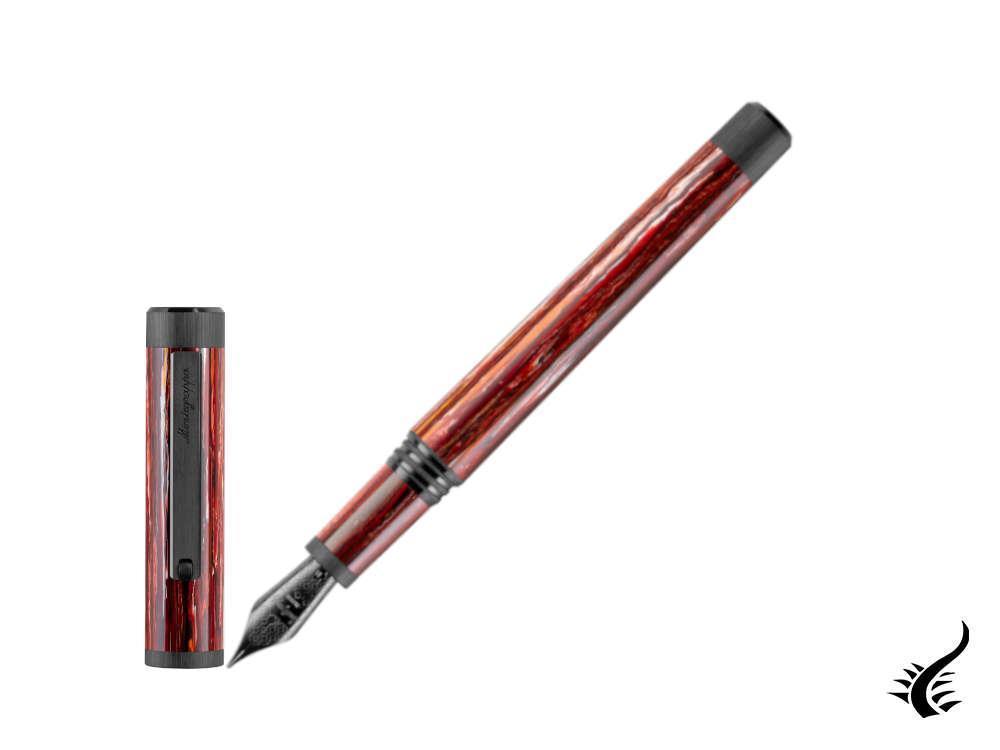 Stylo plume Montegrappa Zero Zodiac Scorpio, acier, ISZEZ-IC-R4