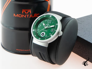 Montjuic Elegance Quartz Watch, Stainless Steel 316L, Green, 43 mm, MJ1.0305.S