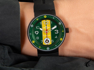 Montre à quartz spéciale Montjuic, acier inoxydable 316L, vert, 43 mm, MJ1.1108.B