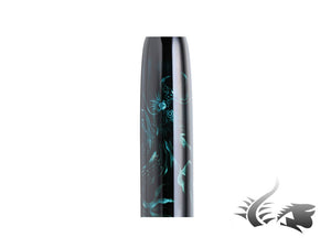 Nakaya Cigar Ascending Dragon I - Stylo plume Tamesukashi, Ao-Tamenuri