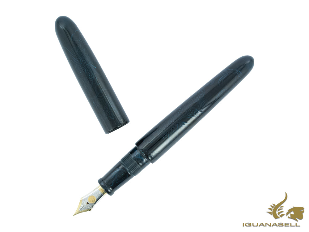 Stylo Plume Nakaya Cigar Ascending Dragon I-Tamesukashi, pointe bicolore