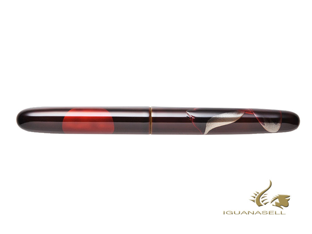 Nakaya Cigar Fountain Pen A fox with the harvest moon, Ebonite