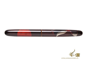 Nakaya Cigar Fountain Pen A fox with the harvest moon, Ebonite