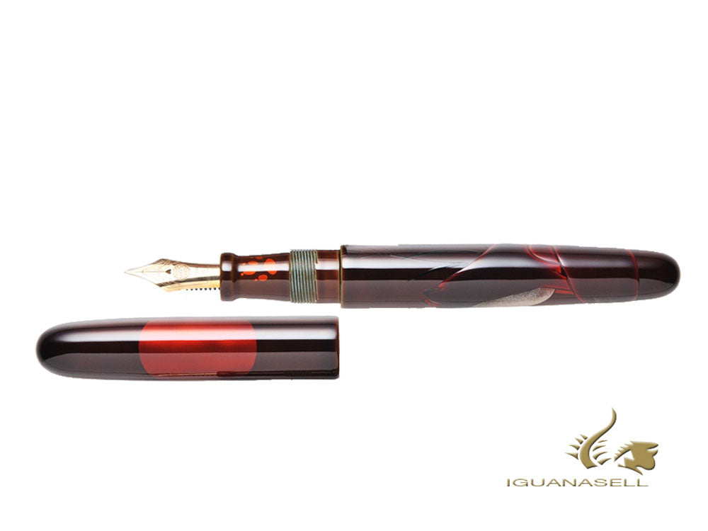 Stylo plume Nakaya Cigar Un renard avec la lune des moissons, Ebonite