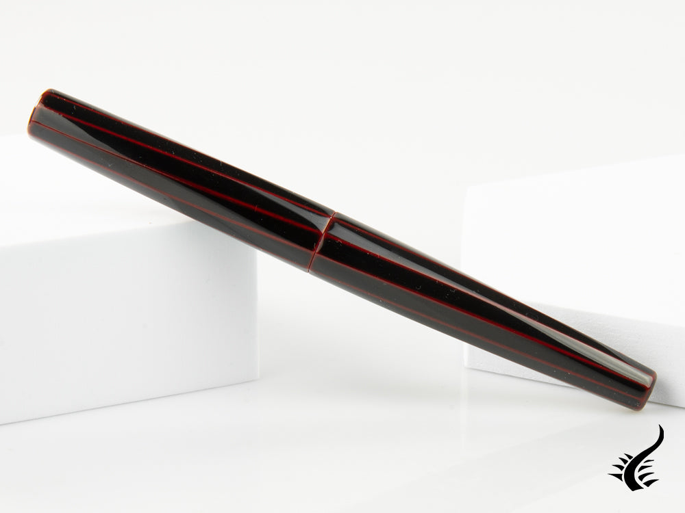 Nakaya Cigar Fountain Pen Kuro-Tamenuri, Decapod (TW), Ebonite, Urushi