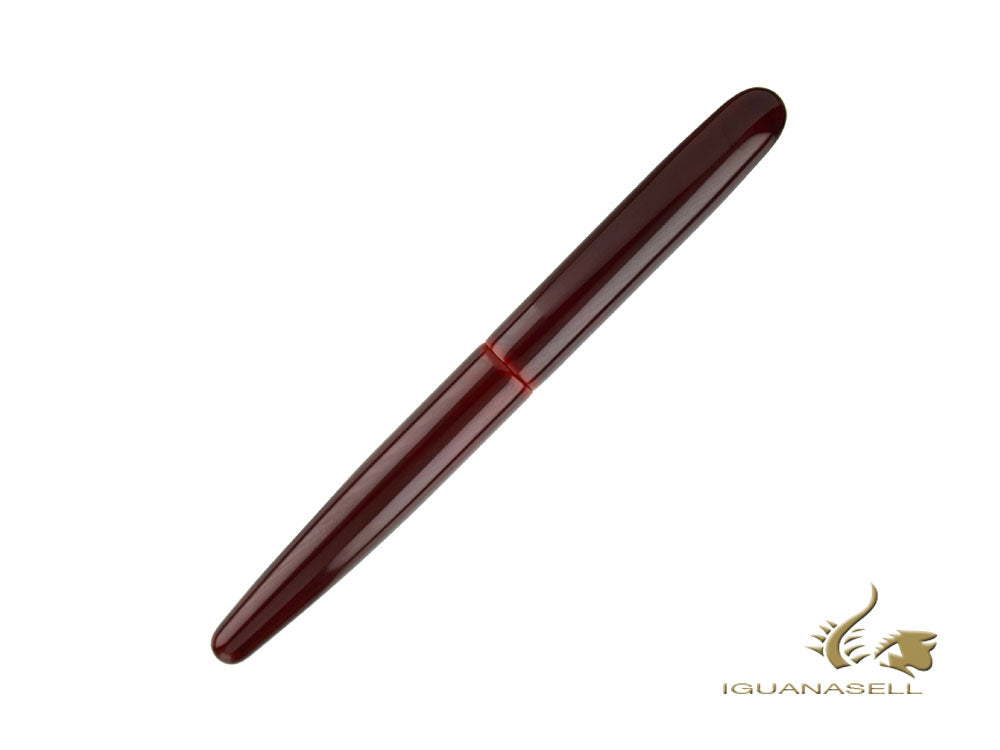 Stylo plume Nakaya Cigar Long, Aka-Tamenuri, ébonite, or 14 carats bicolore