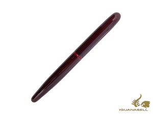 Nakaya Cigar Fountain Pen Long Aka-Tamenuri, Ebonite, Urushi lacquer