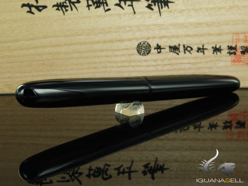 Nakaya Cigar Kuro-Roiro Fountain Pen Long, Black, Ebonite