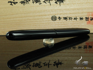 Nakaya Cigar Fountain Pen Long, Black, Ebonite