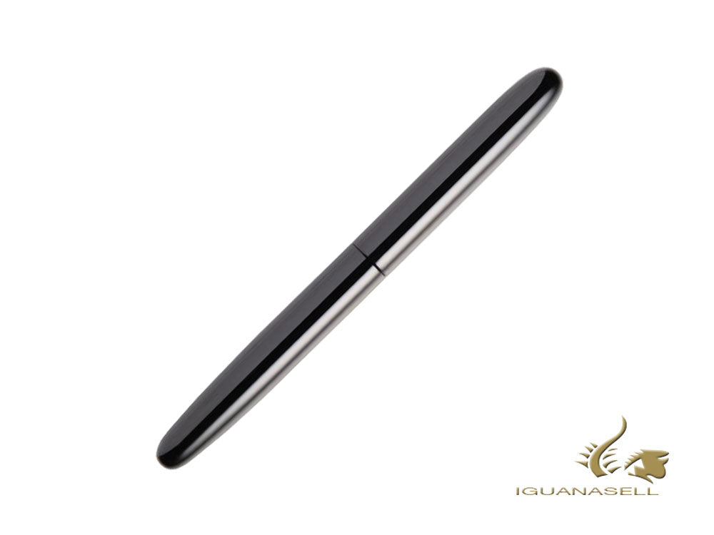 Stylo plume Nakaya Cigar Long, Noir, Ébonite, Or 14 carats Rhodium