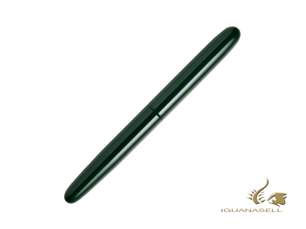 Nakaya Cigar Fountain Pen Long, Midori, Ebonite, Gold 14k rodhium