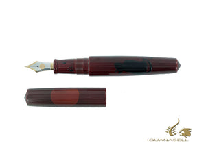 Stylo plume Nakaya Cigar Piccolo, Un chat profitant de la lune, Ebonite