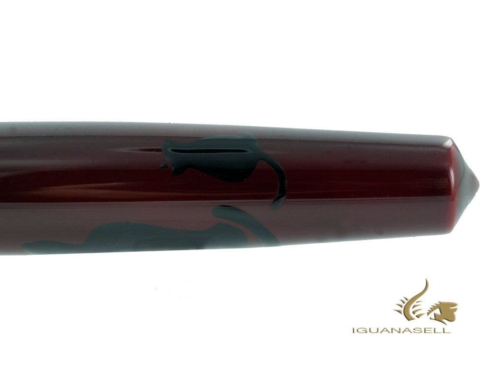 Nakaya Cigar Fountain Pen Piccolo, A enjoying the moon cat, Ebonite