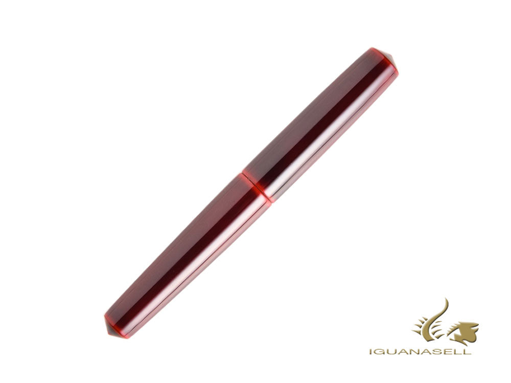 Stylo plume Nakaya Cigar Piccolo, Aka-Tamenuri, ébonite, rhodium 14 carats