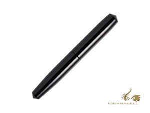 Nakaya Cigar Fountain Pen Piccolo, Black, Ebonite, 14K Rose gold