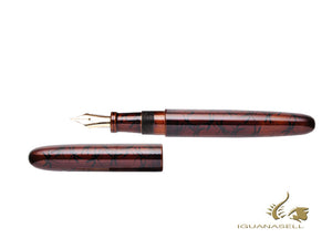 Stylo plume portable Nakaya Cigar Akitsu-shima, ébonite et Urushi