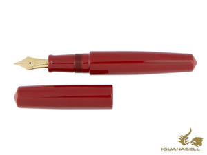 Stylo plume à cigare Nakaya Piccolo, Shu, ébonite, or 14 carats